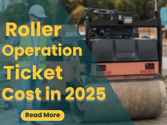 A designed template of a roller operation ticket training concept.